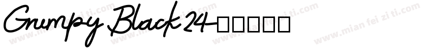 Grumpy Black 24字体转换